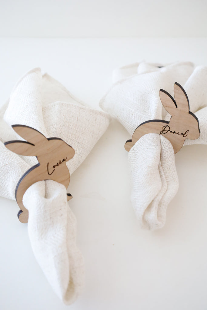Personalized Easter Bunny Napkin Holder Ring