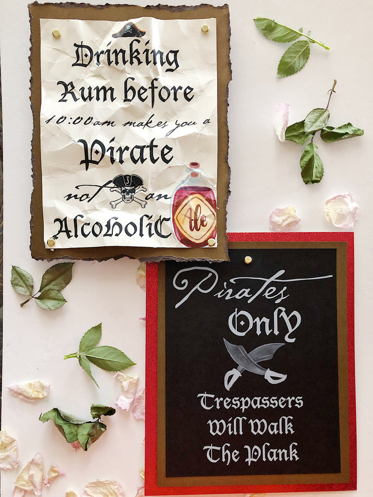 Pirate Themed Signs